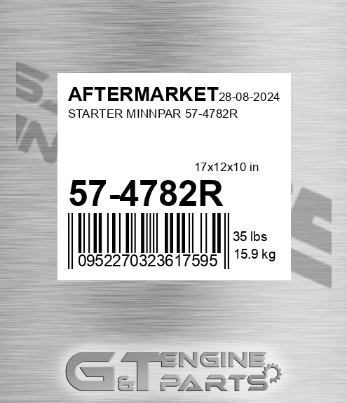 57-4782R Starter Minnpar 57-4782r for AFTERMARKET