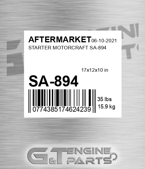 SA-894 Starter Motorcraft Sa-894 for AFTERMARKET