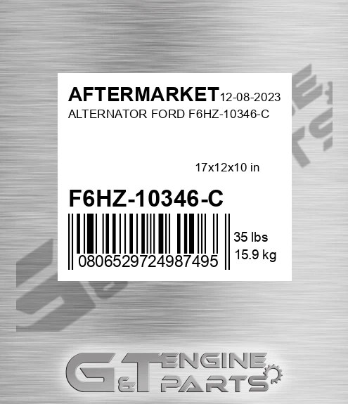 F6HZ-10346-C Alternator Ford F6hz-10346-c for AFTERMARKET