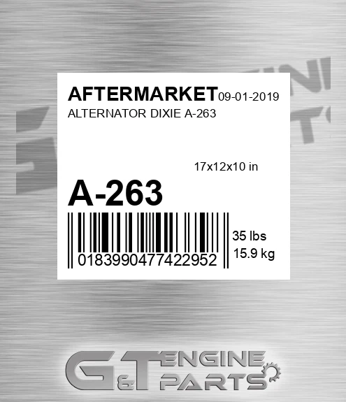 A-263 Alternator Dixie A-263