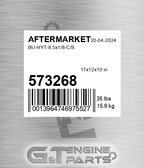 573-268 Bu-hyt-8.5x1/8-c/s for AFTERMARKET