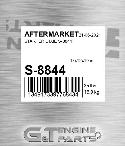 S-8844 Starter Dixie S-8844 for AFTERMARKET