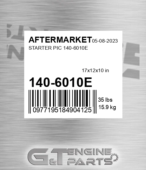 140-6010E Starter Pic 140-6010e for AFTERMARKET