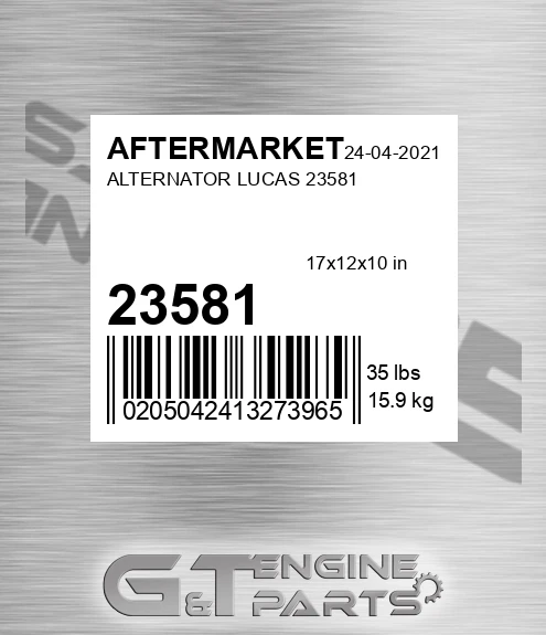 23581 Alternator Lucas