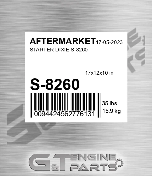 S-8260 Starter Dixie S-8260 for AFTERMARKET