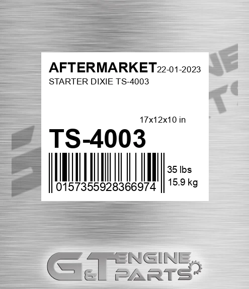 TS-4003 Starter Dixie Ts-4003