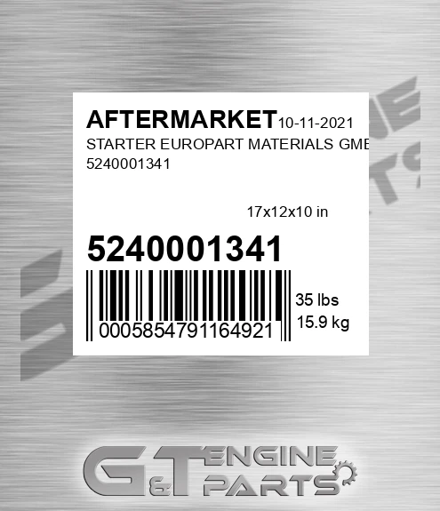 5240001341 Starter Europart Materials Gmbh for AFTERMARKET