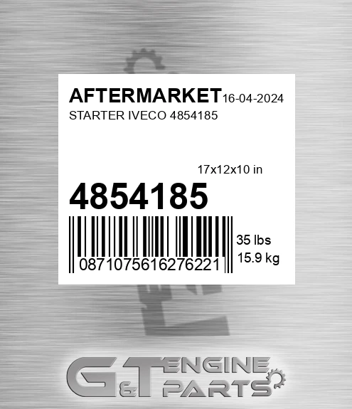 4854185 Starter Iveco for AFTERMARKET