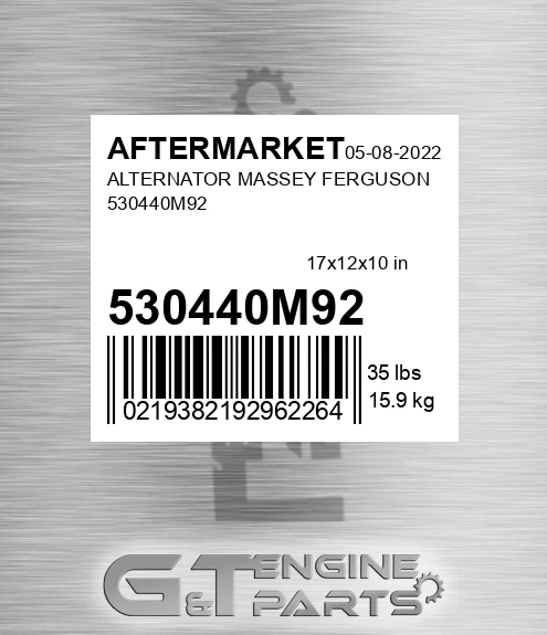 530440M92 Alternator Massey Ferguson for AFTERMARKET