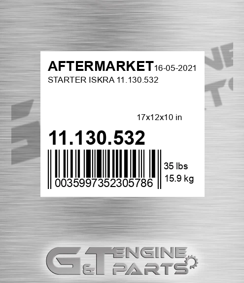 11.130.532 Starter Iskra 11.130.532 for AFTERMARKET