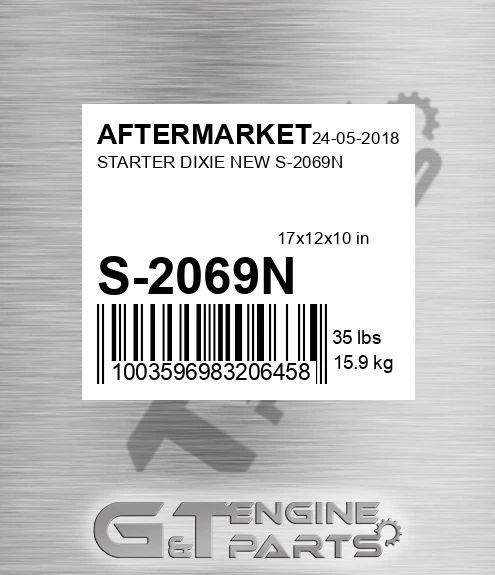 S-2069N Starter Dixie New S-2069n for AFTERMARKET