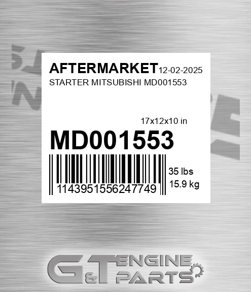 MD001553 Starter Mitsubishi for AFTERMARKET