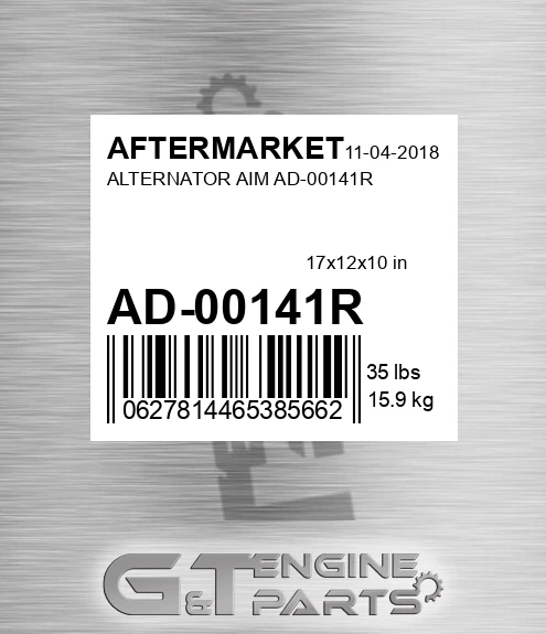AD-00141R Alternator Aim Ad-00141r for AFTERMARKET