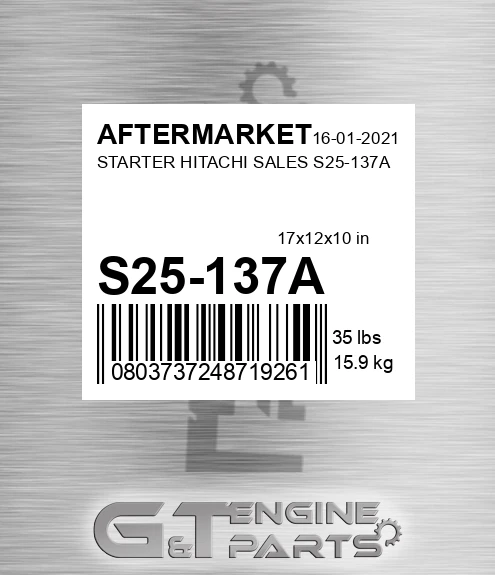 S25-137A Starter Hitachi Sales S25-137a for AFTERMARKET
