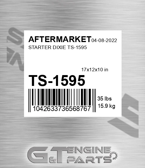 TS-1595 Starter Dixie Ts-1595 for AFTERMARKET
