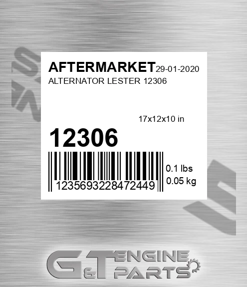 12306 AFTERMARKET Alternator Lester