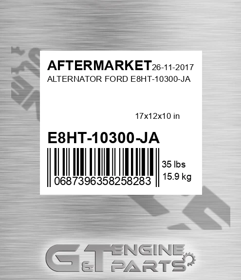E8HT-10300-JA Alternator Ford E8ht-10300-ja for AFTERMARKET