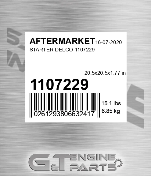 1107229 Starter Delco