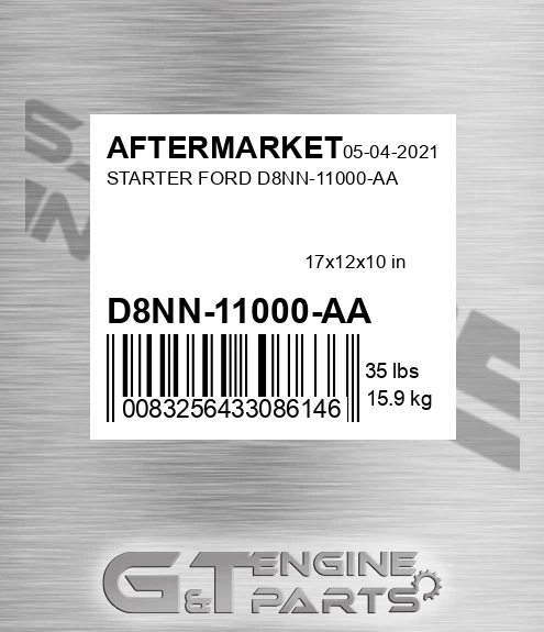 D8NN-11000-AA Starter Ford D8nn-11000-aa for AFTERMARKET