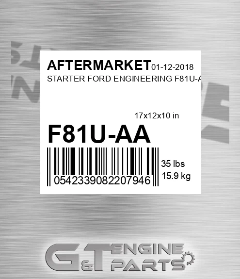 F81U-AA Starter Ford Engineering F81u-aa for AFTERMARKET