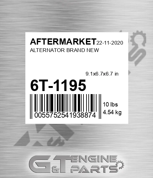 6T1195 AFTERMARKET Alternator Brand New