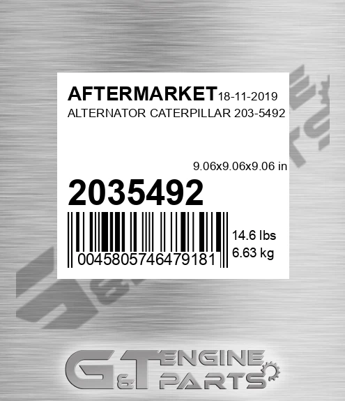 2035492 Alternator Caterpillar for AFTERMARKET