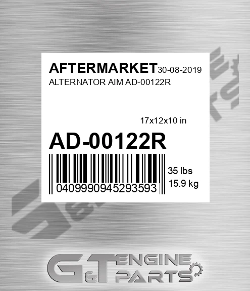 AD-00122R Alternator Aim Ad-00122r for AFTERMARKET