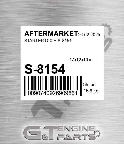 S-8154 Starter Dixie S-8154 for AFTERMARKET