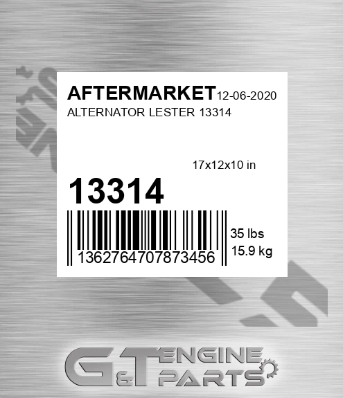13314 Alternator Lester