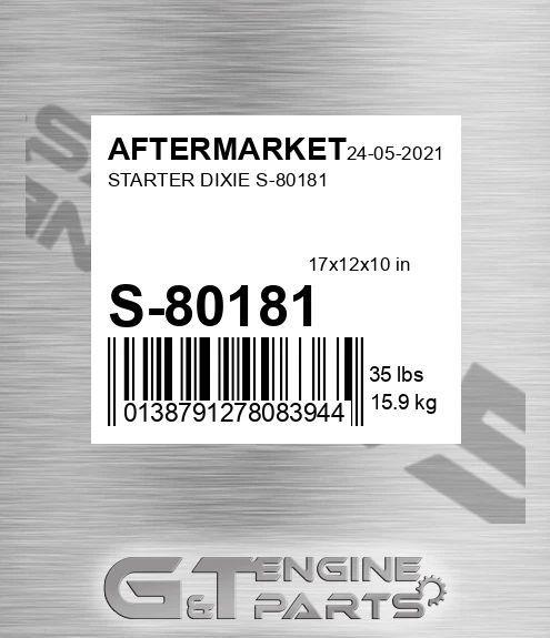 S-80181 Starter Dixie S-80181 for AFTERMARKET