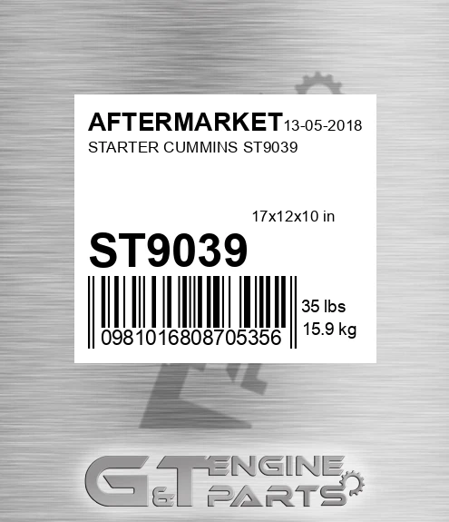 ST9039 Starter Cummins for AFTERMARKET