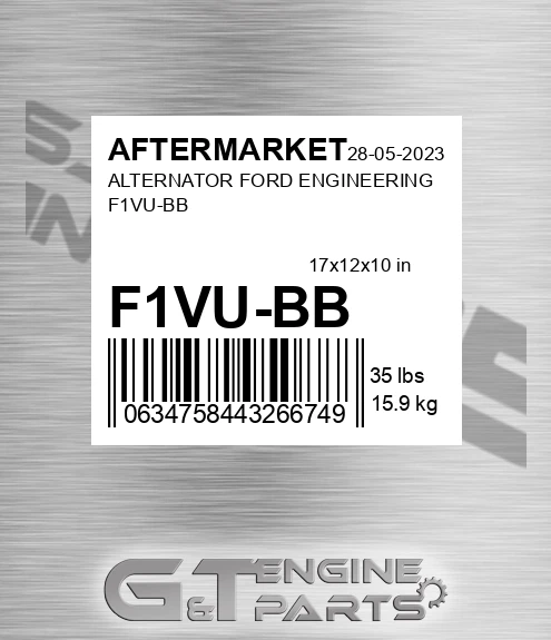 F1VU-BB Alternator Ford Engineering F1vu-bb for AFTERMARKET