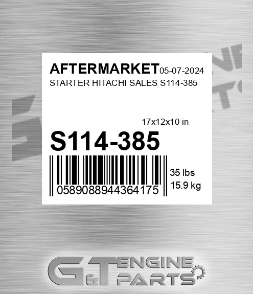 S114-385 Starter Hitachi Sales S114-385 for AFTERMARKET