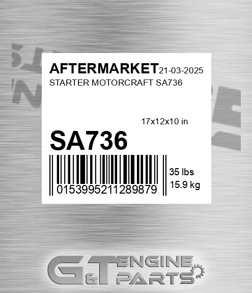 SA736 Starter Motorcraft Sa736 for AFTERMARKET