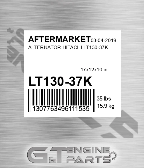 LT130-37K Alternator Hitachi Lt130-37k for AFTERMARKET