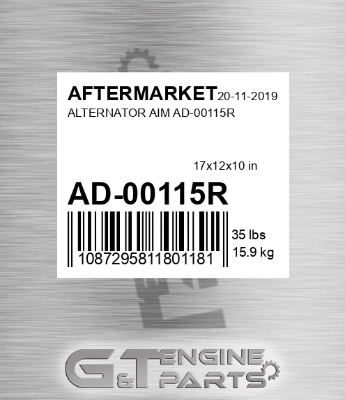 AD-00115R Alternator Aim Ad-00115r for AFTERMARKET