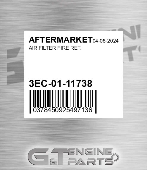 3EC-01-11738 Air Filter Fire Ret.