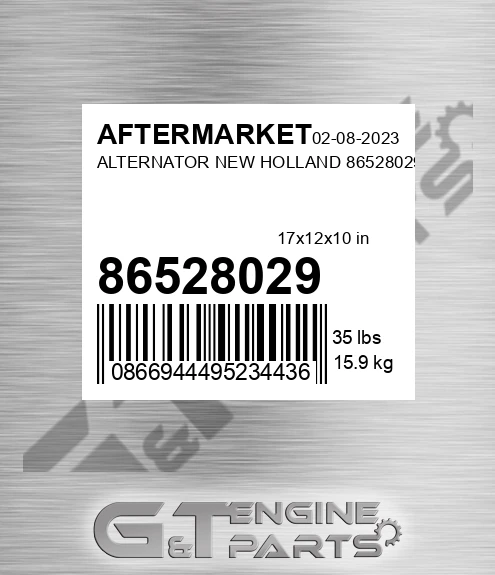 86528029 Alternator New Holland for AFTERMARKET