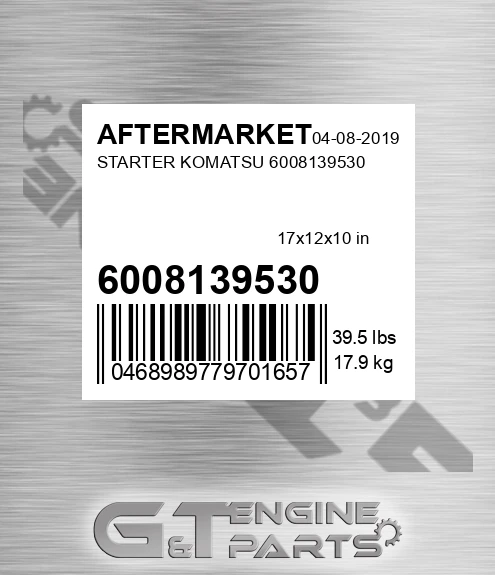 6008139530 Starter Komatsu for AFTERMARKET