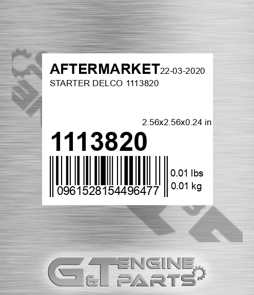 1113820 Starter Delco for AFTERMARKET