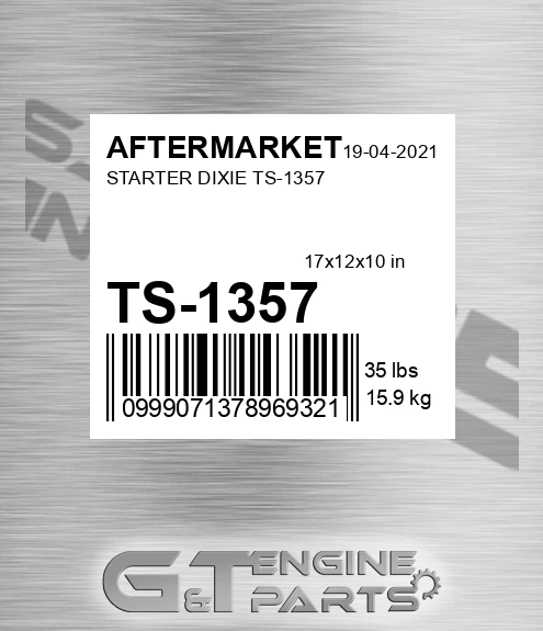 TS-1357 Starter Dixie Ts-1357 for AFTERMARKET