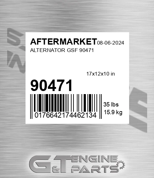 90471 Alternator Gsf