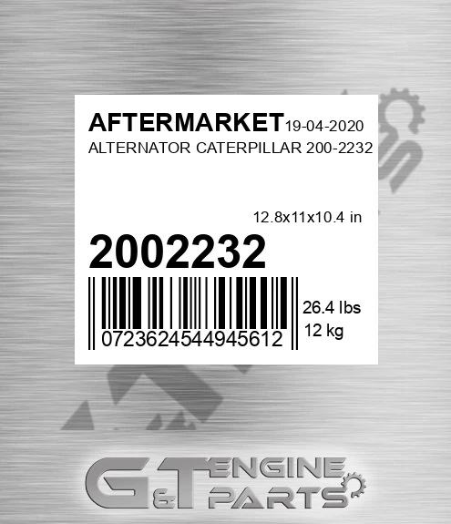 2002232 Alternator Caterpillar