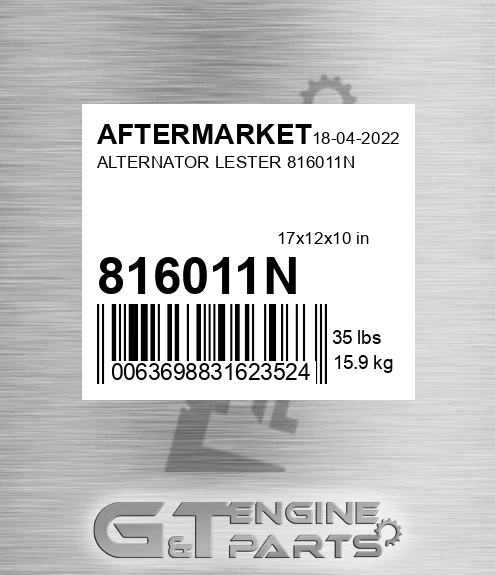 816011N Alternator Lester