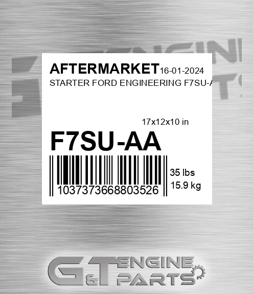 F7SU-AA Starter Ford Engineering F7su-aa for AFTERMARKET