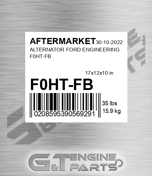 F0HT-FB Alternator Ford Engineering F0ht-fb for AFTERMARKET
