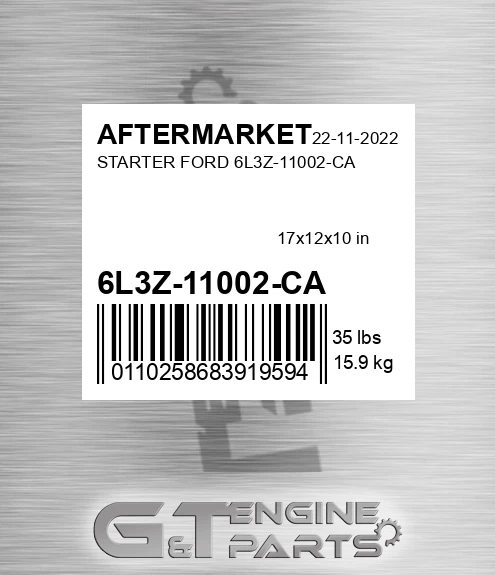 6L3Z-11002-CA Starter Ford 6l3z-11002-ca for AFTERMARKET