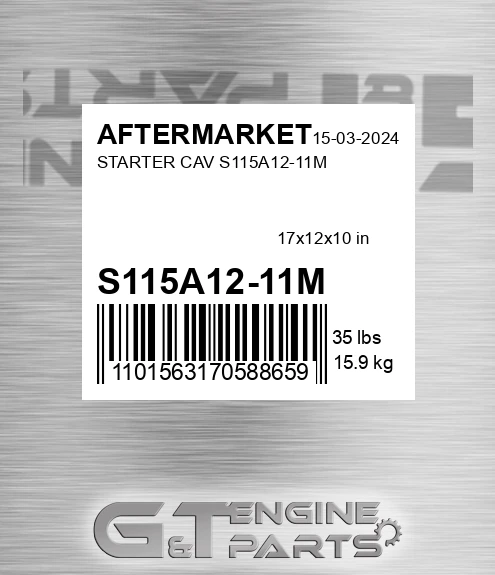 S115A12-11M Starter Cav S115a12-11m for AFTERMARKET