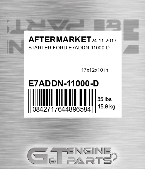 E7ADDN-11000-D Starter Ford E7addn-11000-d for AFTERMARKET