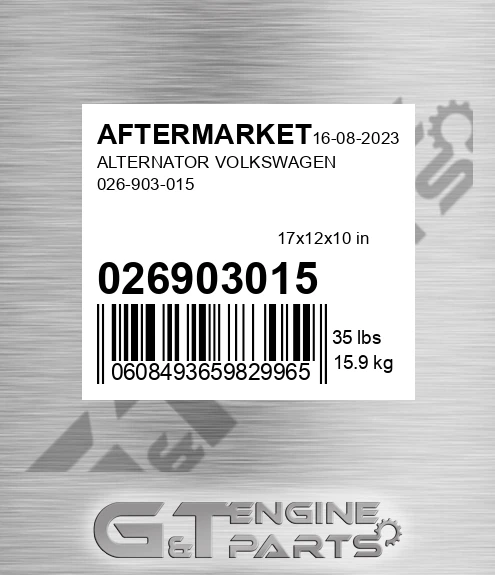 026903015 Alternator Volkswagen for AFTERMARKET